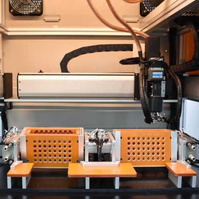 Automatic Lithium Battery Spot Welder For Battery Automatic Fixture Turning 0