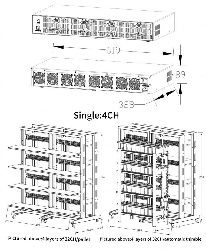 5V80A Li-Ion Battery Capacity Tester Battery Cell Charge And Discharge Equipment 3