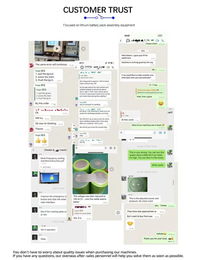 Touchscreen Lithium Battery Cell Sorting Machine Industrial Control 220V Power 4